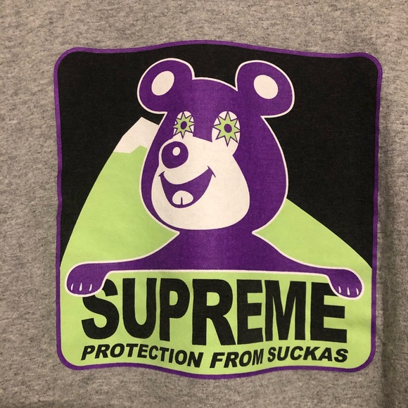 *SOLD* Supreme Bear Tee Heather Grey - Picture 2 of 3